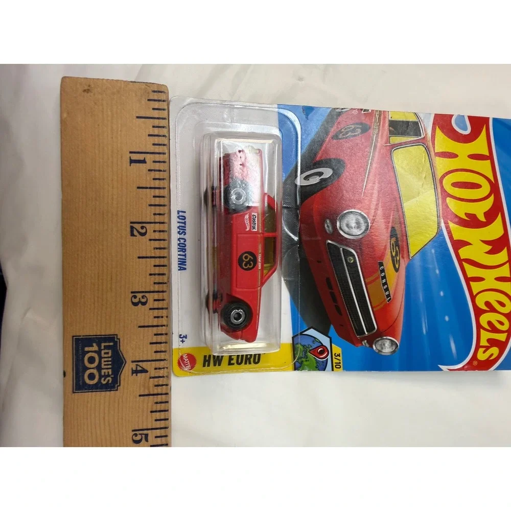 Hot Wheels Lotus Cortina Red HW Euro 3/10 67/250 Diecast Race Car 2023 New
